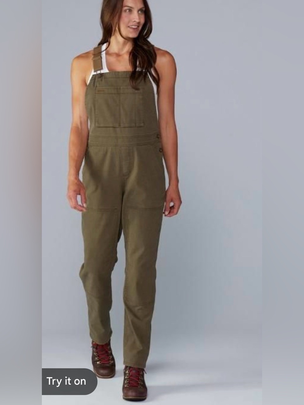 Rei Co-Op Trailsmith Overalls Chore Barn Outdoors Hike Canvas Gray , size 2